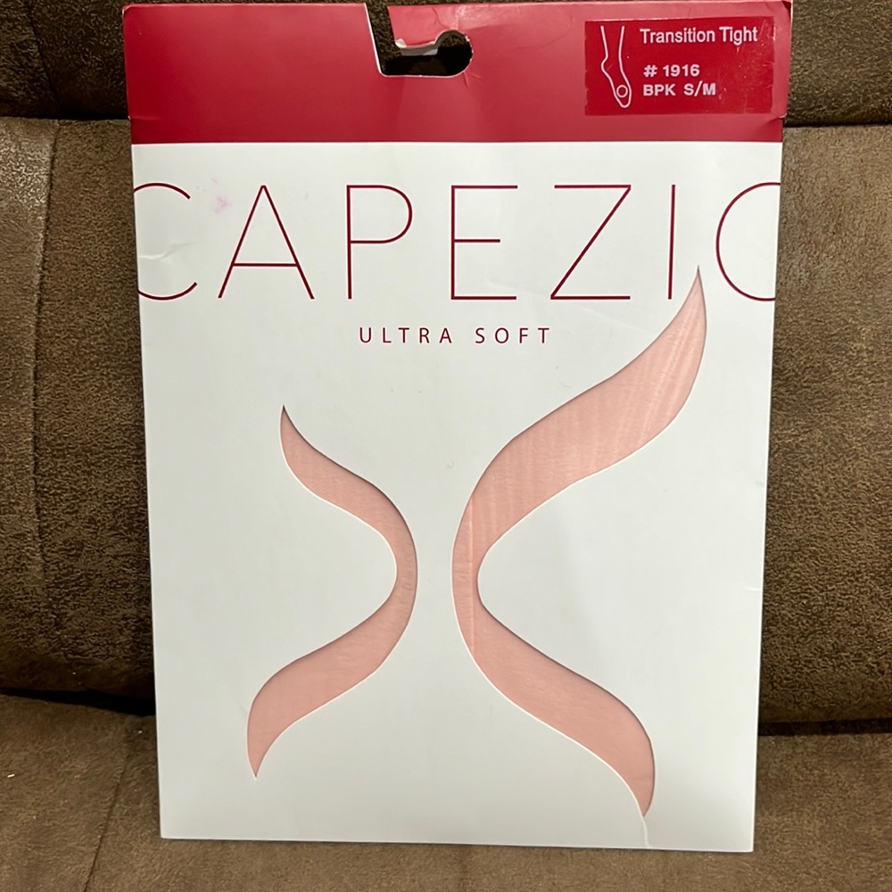 Capezio Ultra Soft Transition Tights #1916 Ballet Pink Size Small/Medium